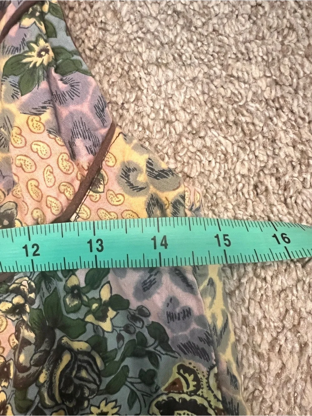 Y2K Floral Patchwork Millenium Midi Slip Dress  SZ M 100% Cotton